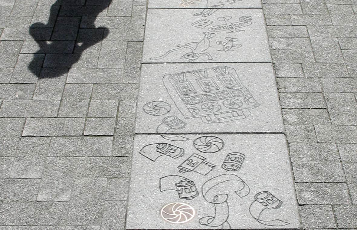 Holton Rd paving artwork