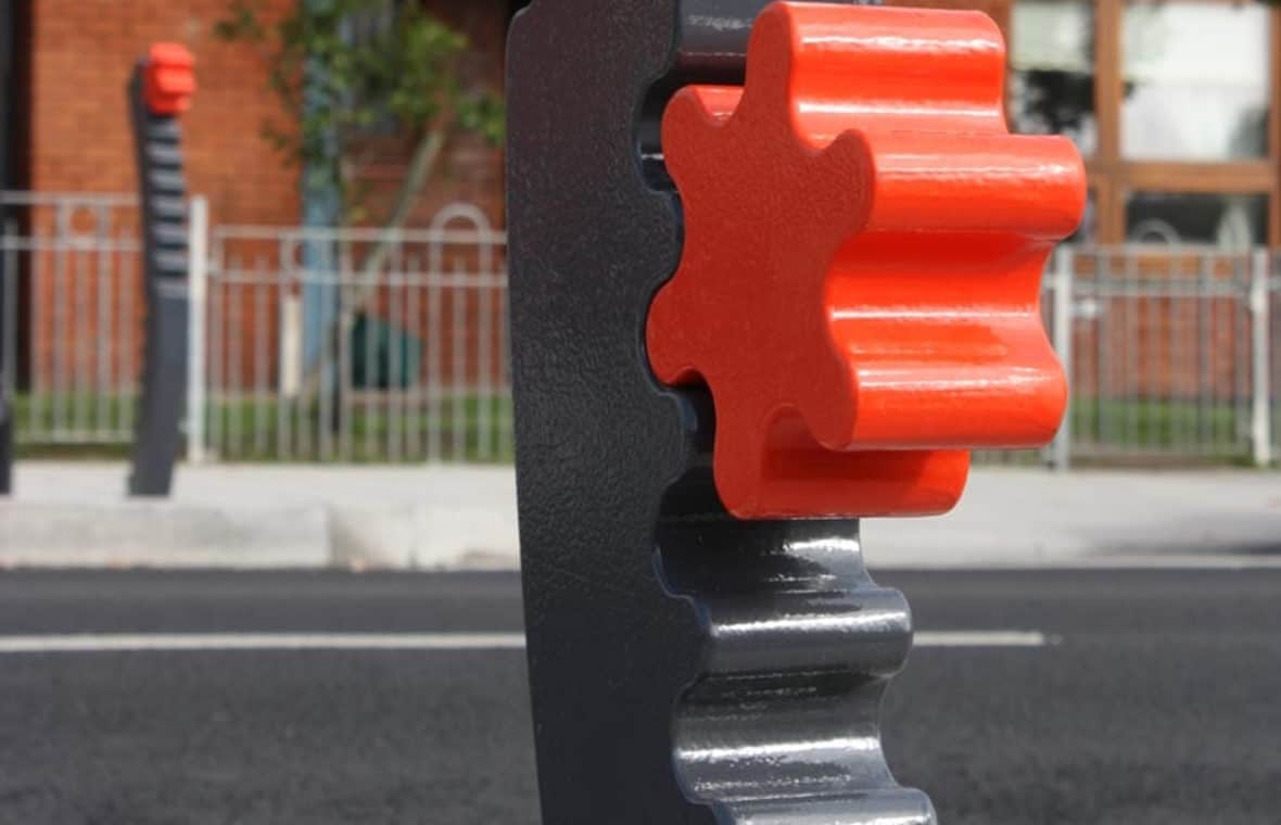 Thompson St bollards